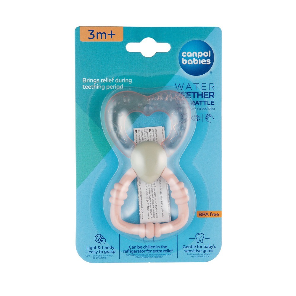 Canpol babies kousátko s chrastítkem magická hůlka - růžová