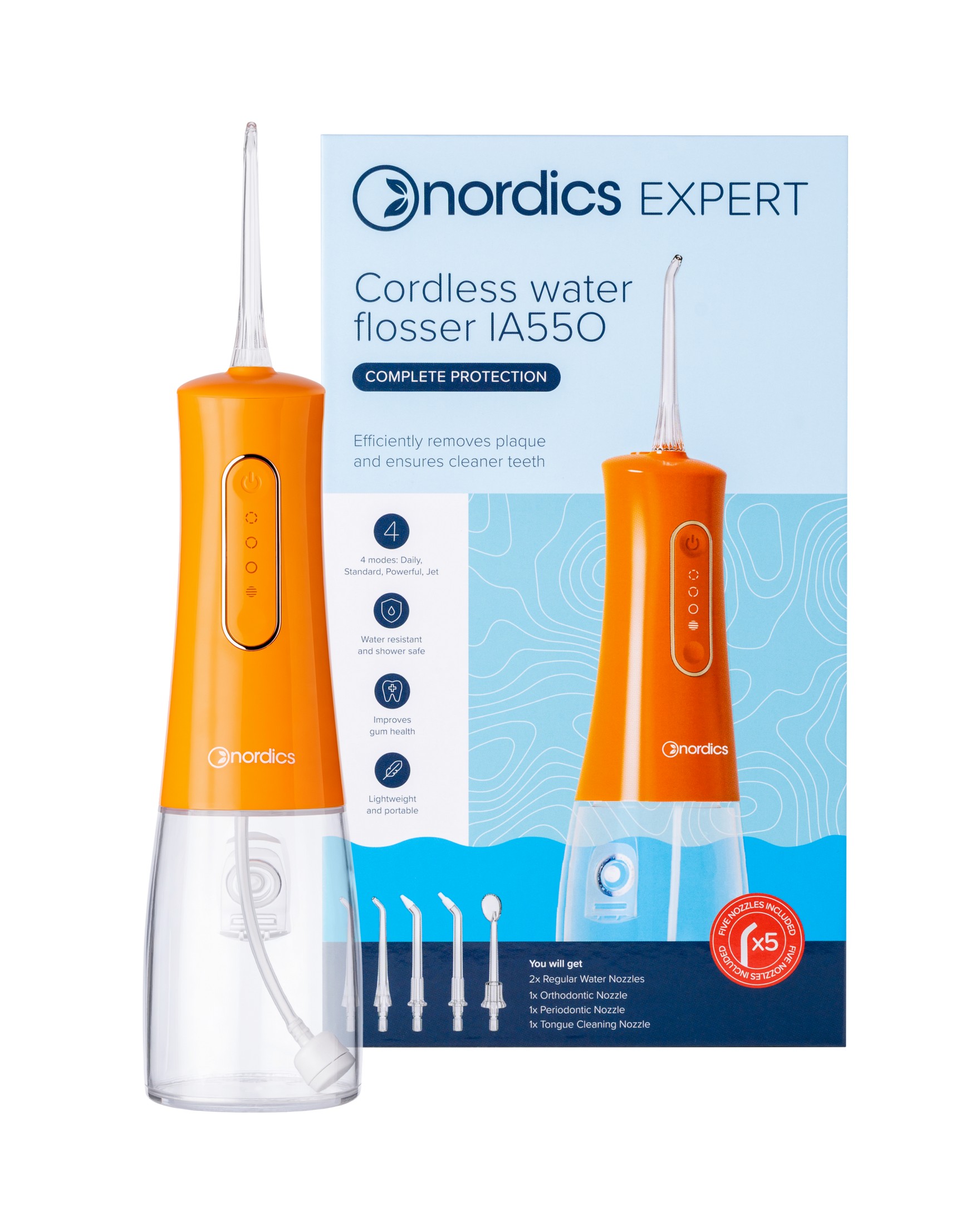 Nordics Expert IA550 Orange cestovní ústní sprcha