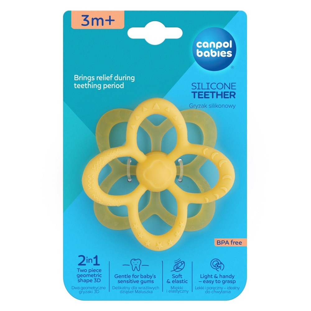 Canpol babies kousátko senzorické - květina