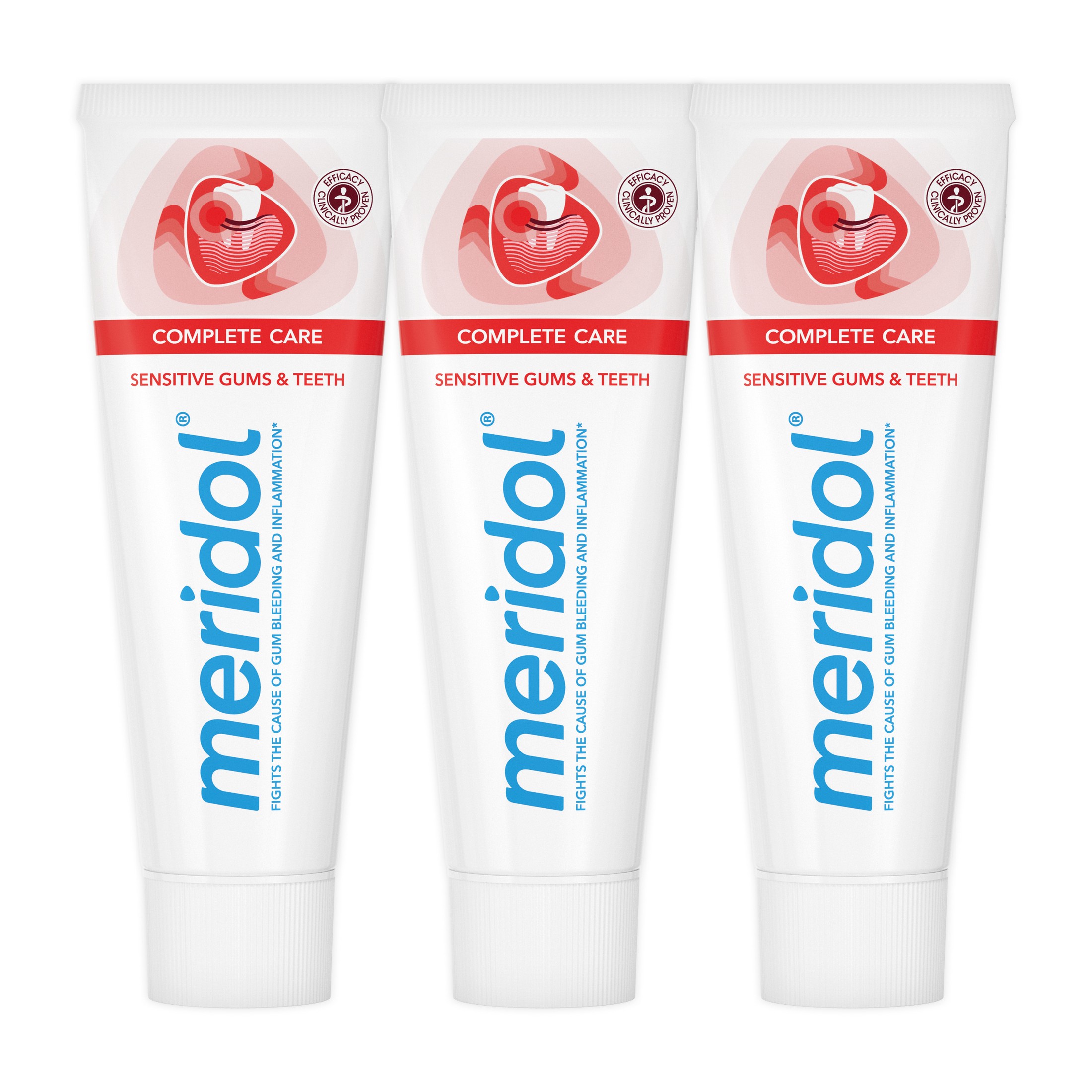 Meridol Complete Care citlivé dásně a zuby zubní pasta 3x75 ml