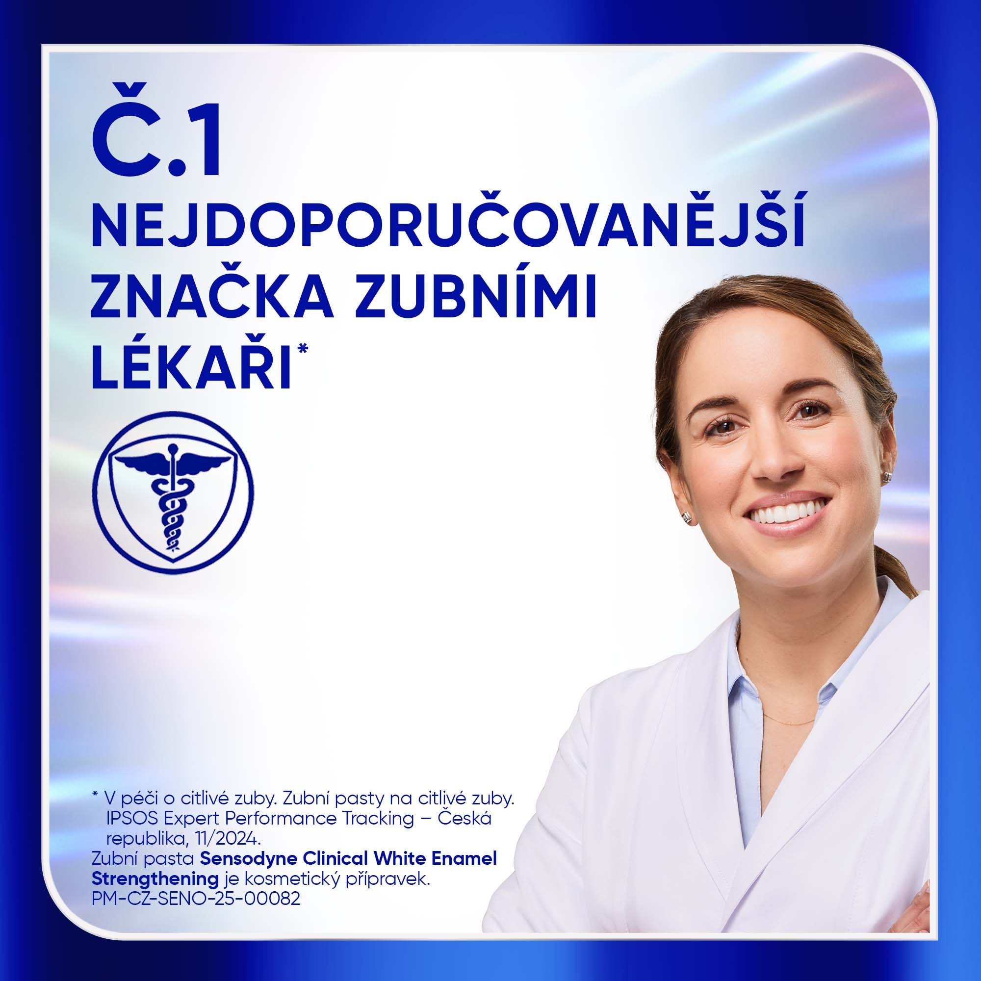 Sensodyne Clinical White Enamel Strengthening zubní pasta 75 ml