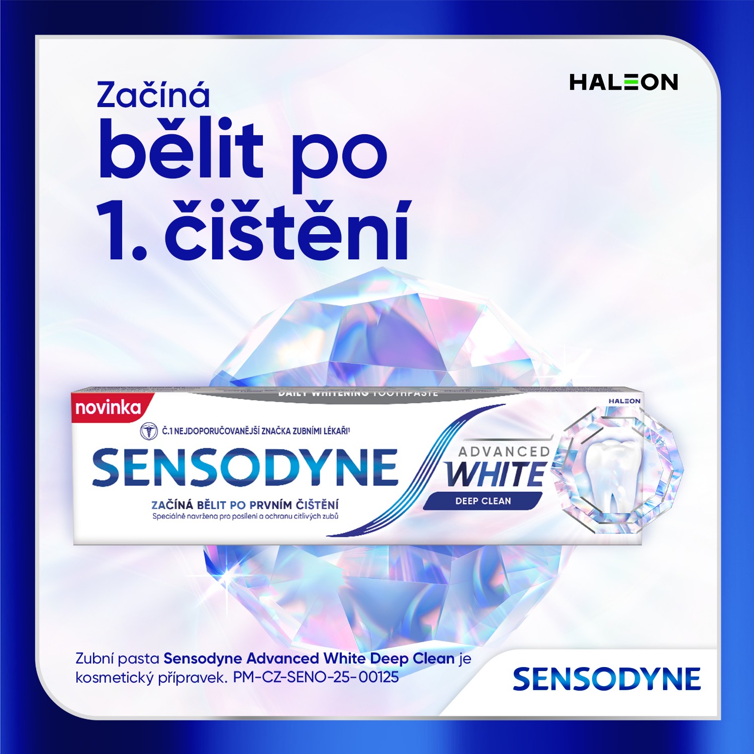 Sensodyne Advanced White Deep Clean zubní pasta 75 ml