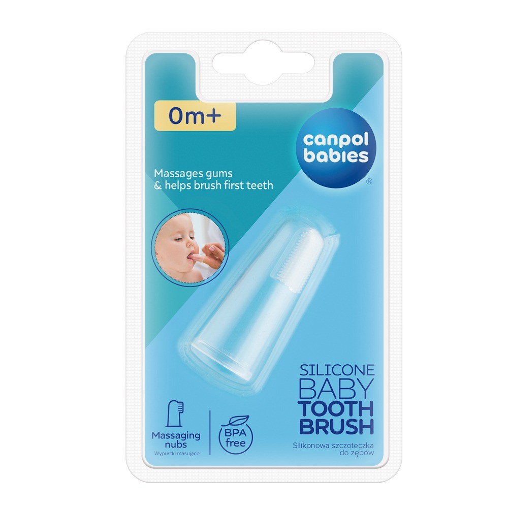 Canpol babies silikonový masážní kartáček na prst