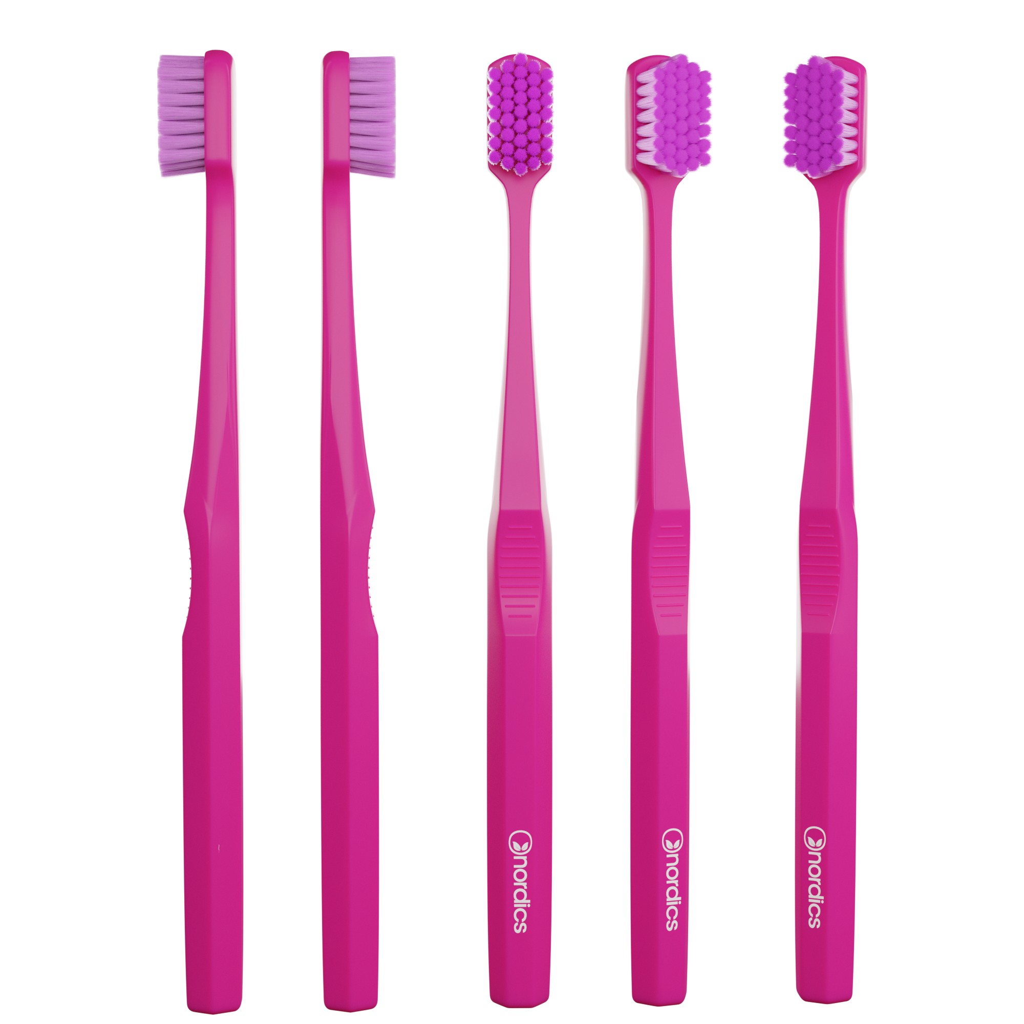 Nordics Premium Soft Pink zubní kartáček