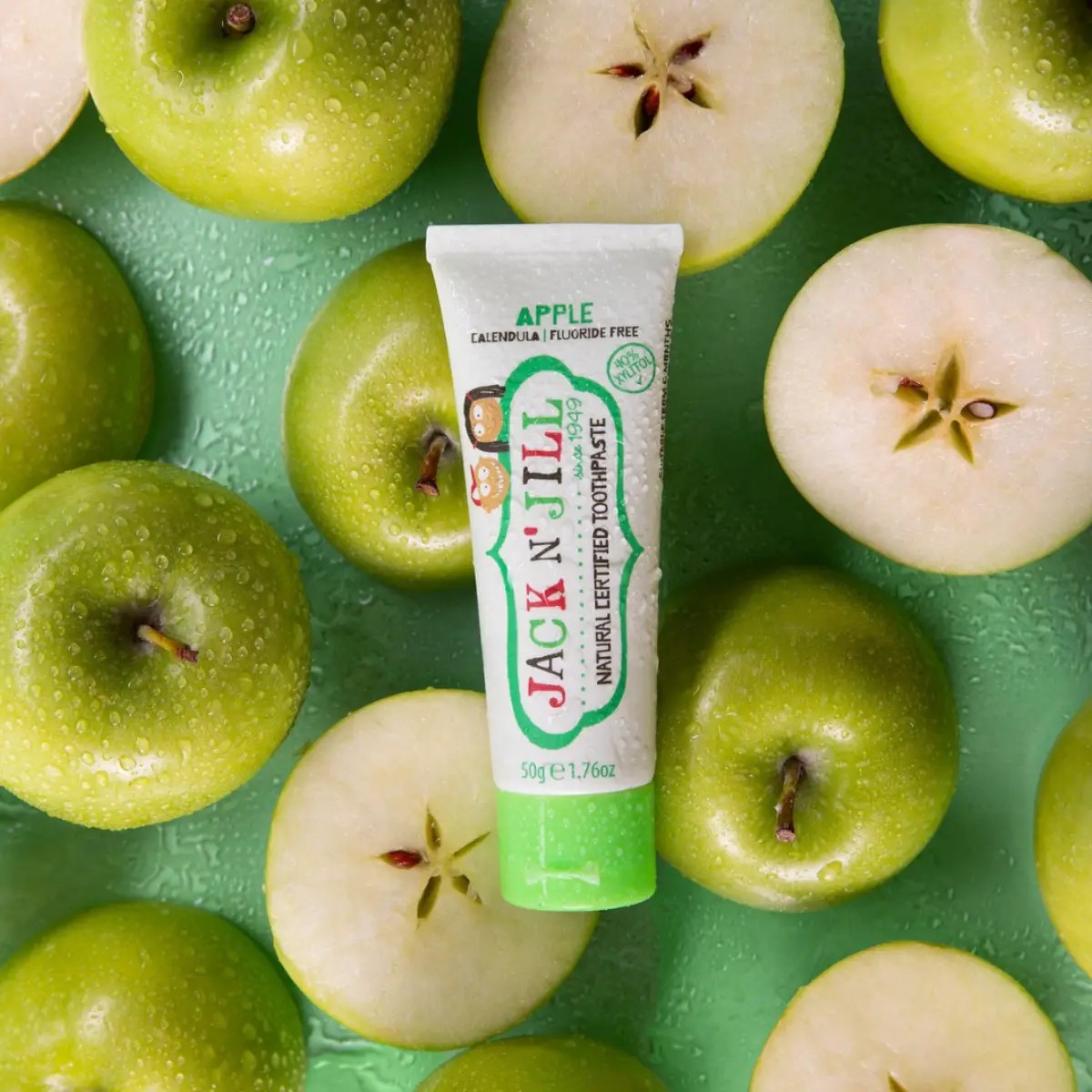 Jack N' Jill Organic Apple dětská zubní pasta 50 g