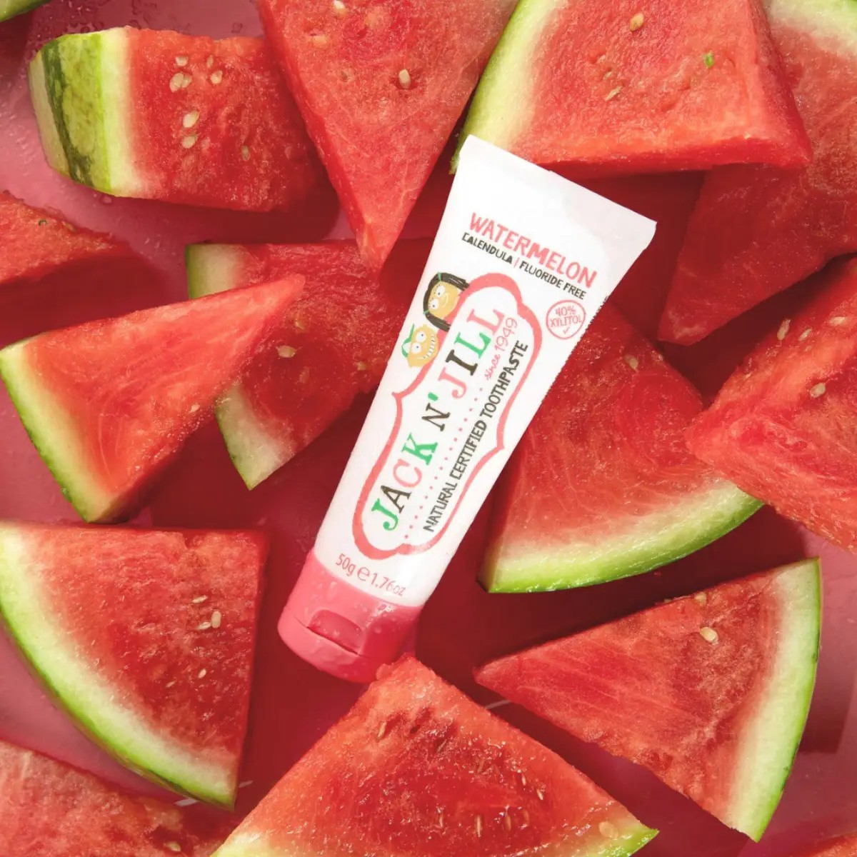Jack N' Jill Organic Watermelon dětská zubní pasta 50 g