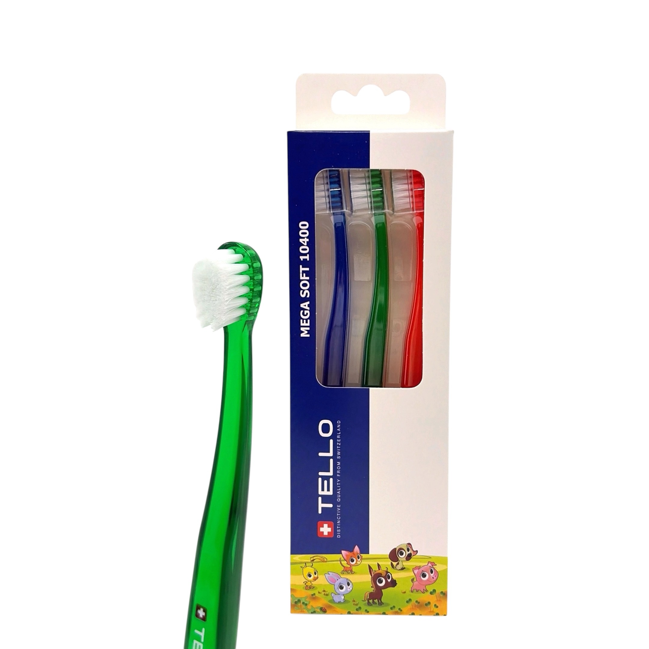 Tello Kids 10400 dětský zubní kartáček 3 ks