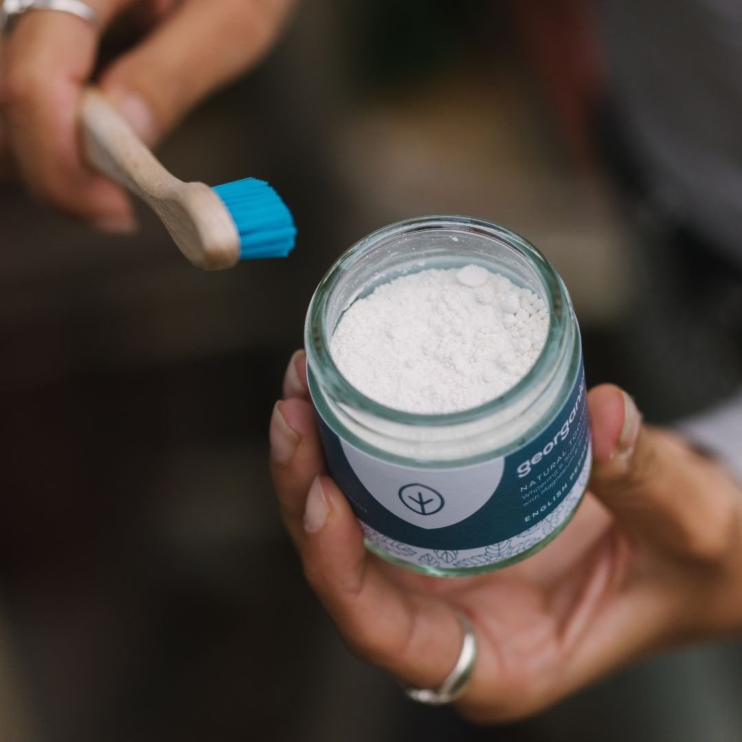 Georganics English Peppermint zubní pudr 60 ml