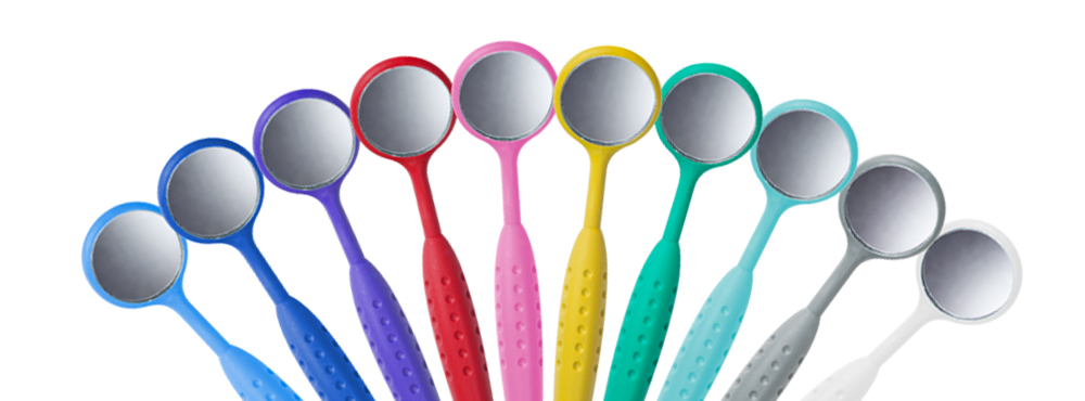 Wellsamed dentální zrcátko široká rukojeť 1 ks