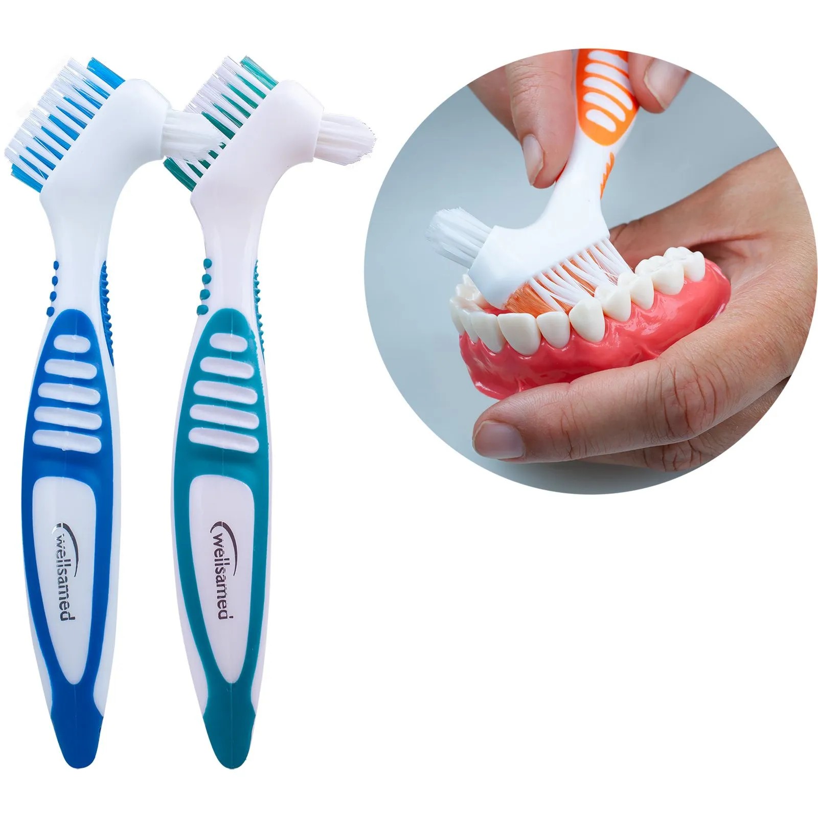 Wellsamed kartáček na zubní náhrady