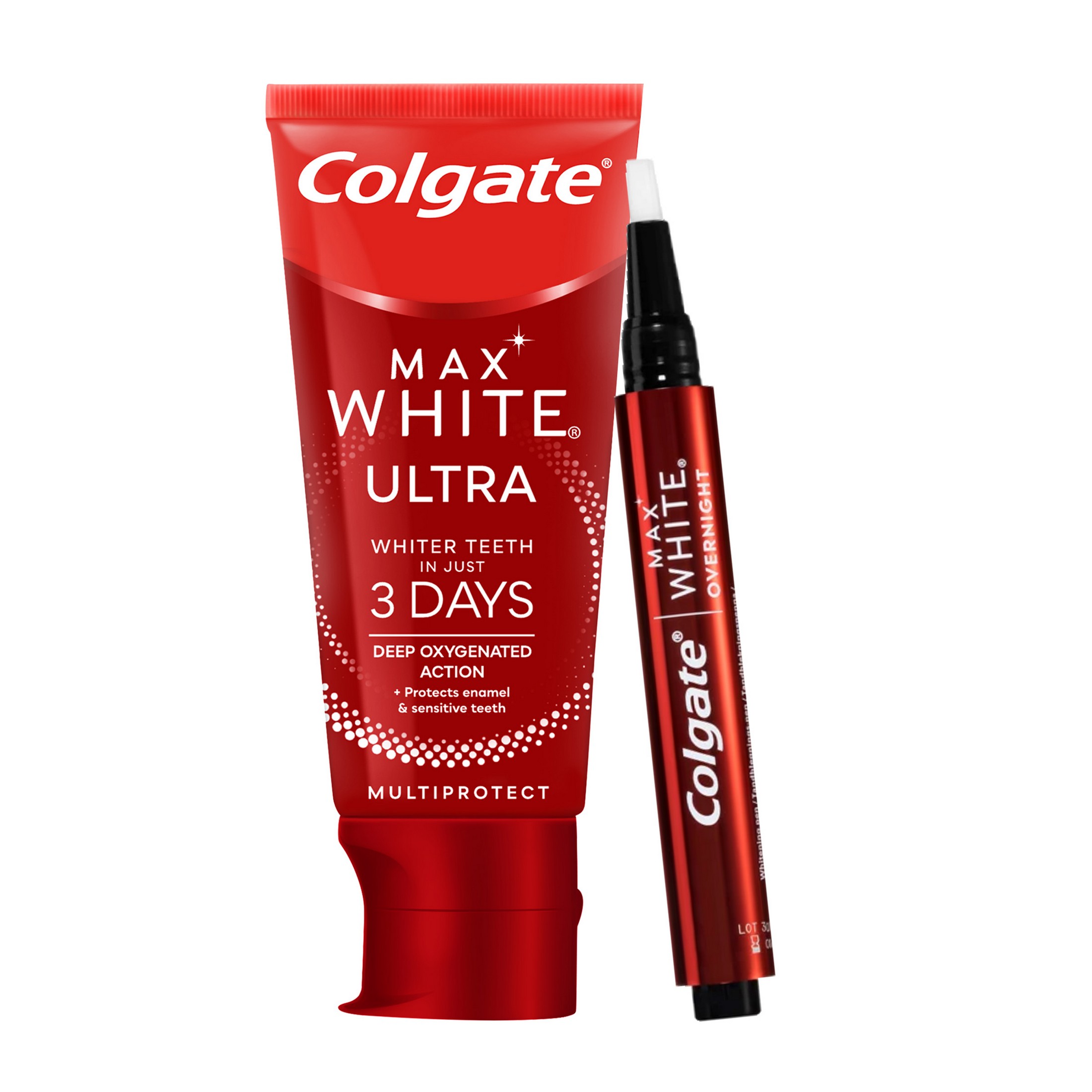 Colgate Max White bělicí zubní pasta 50 ml + bělicí pero 2,5 ml