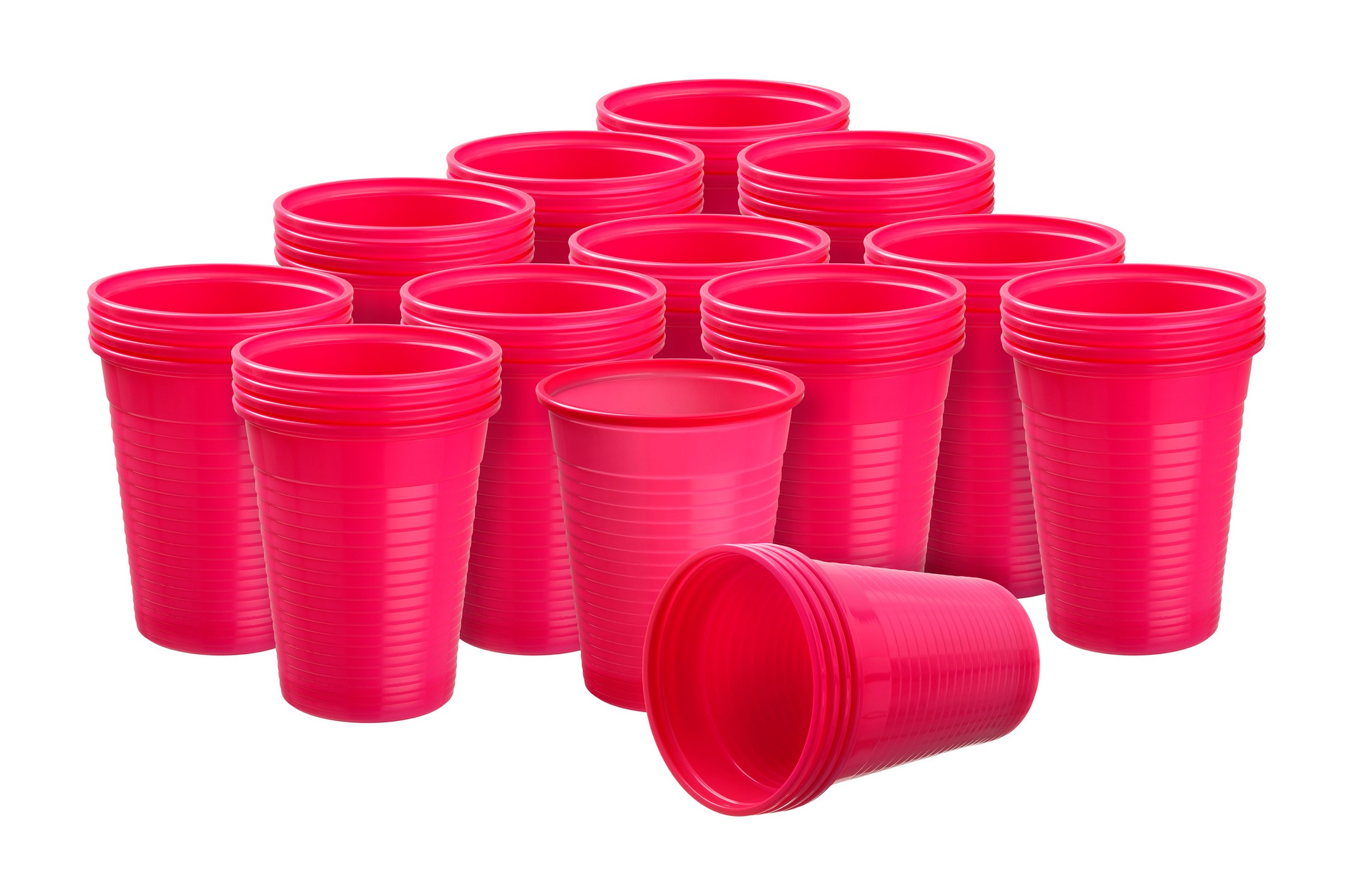 Akzenta Top Cups Fuchsia plastové jednorázové kelímky 100 ks