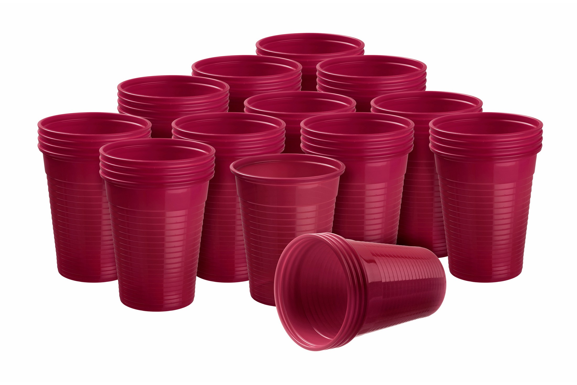 Akzenta Top Cups Burgundy plastové jednorázové kelímky 100 ks