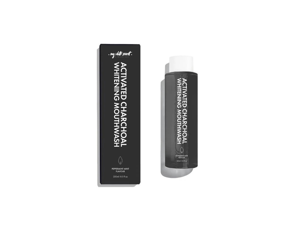 My White Secret Activated Charcoal bělicí ústní voda 250 ml