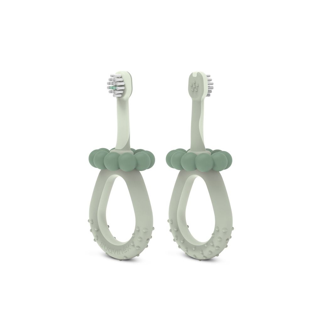 Suavinex sada pro ústní hygienu 0m+ - zelená