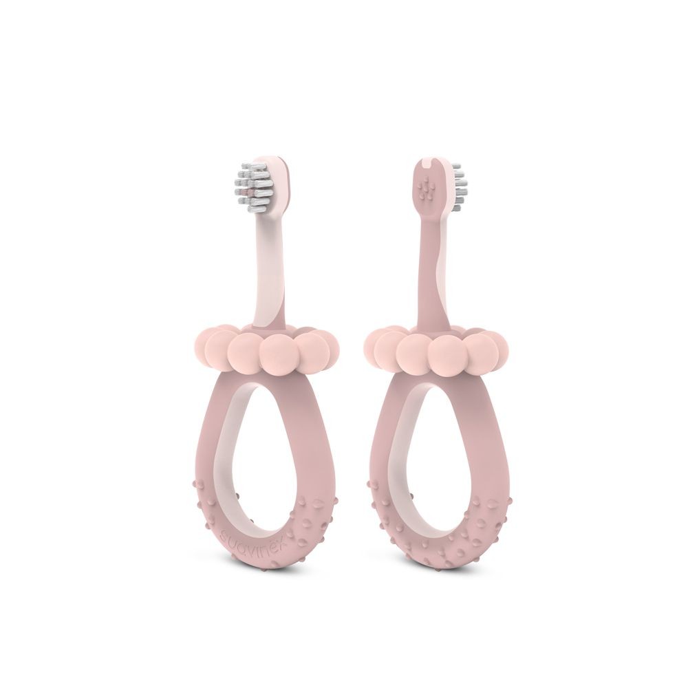 Suavinex sada pro ústní hygienu 0m+ - růžová