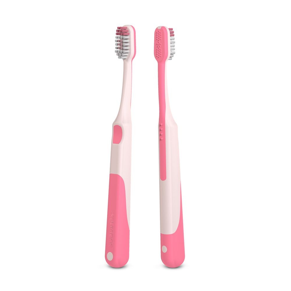 Suavinex Junior 6+ Pink dětský zubní kartáček