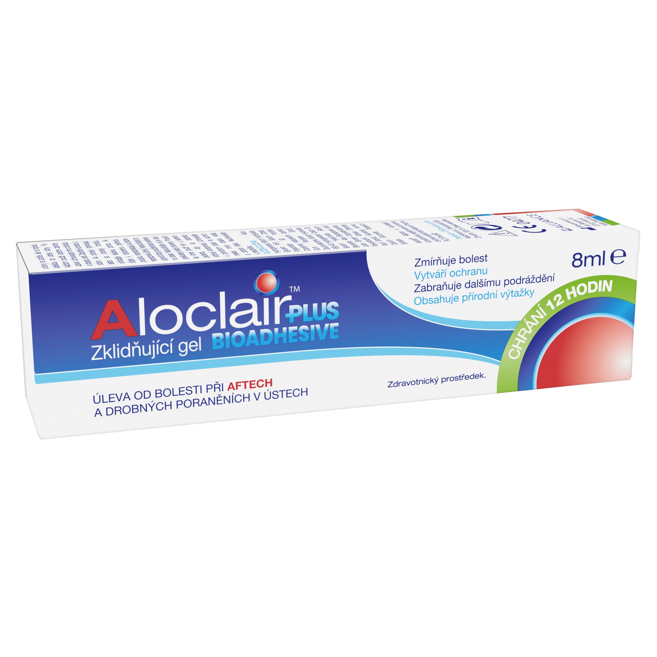 Aloclair Plus Bioadhesive zklidňující gel 8 ml