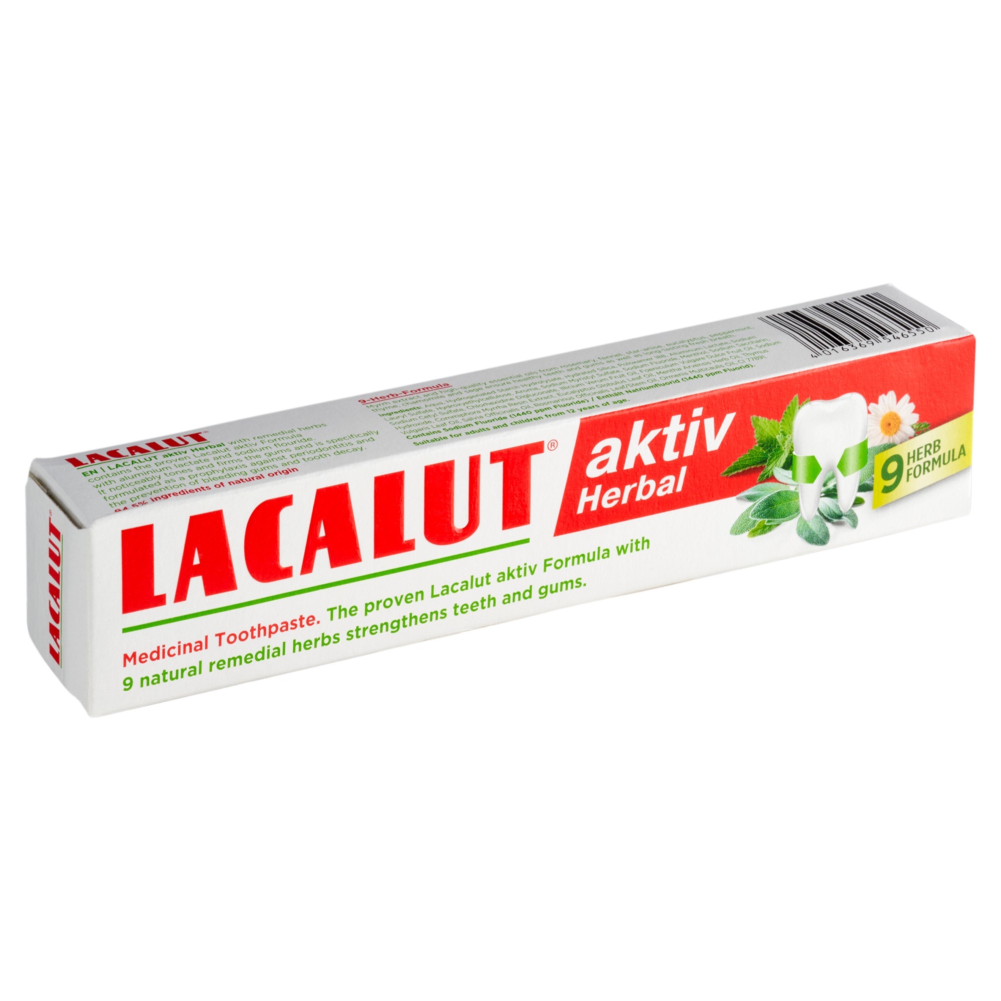 Lacalut Aktiv Herbal zubní pasta 75 ml
