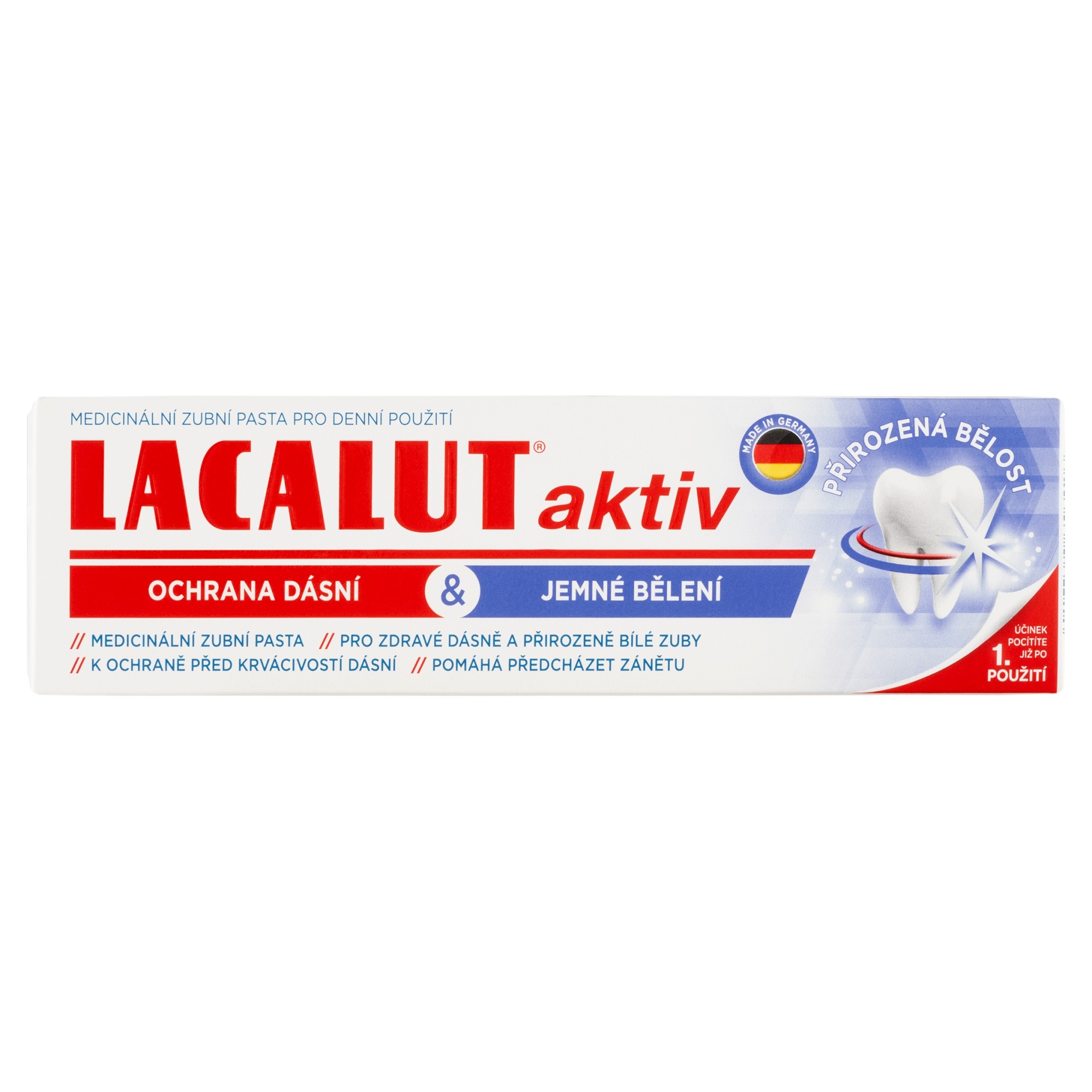Lacalut Aktiv Gum Protect & Gentle Whitening zubní pasta 75 ml