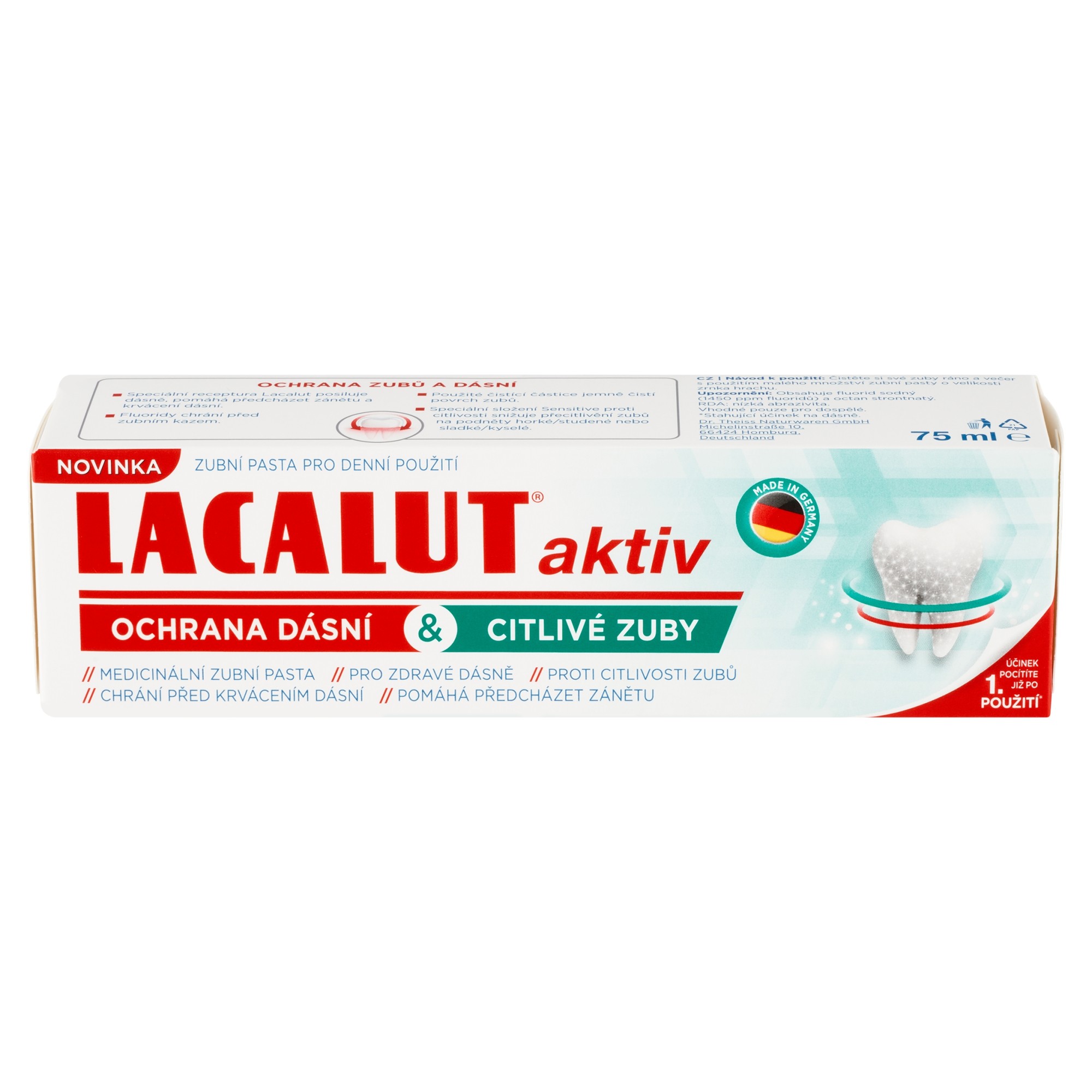 Lacalut Aktiv Gum Protect & Sensitive Teeth zubní pasta 75 ml