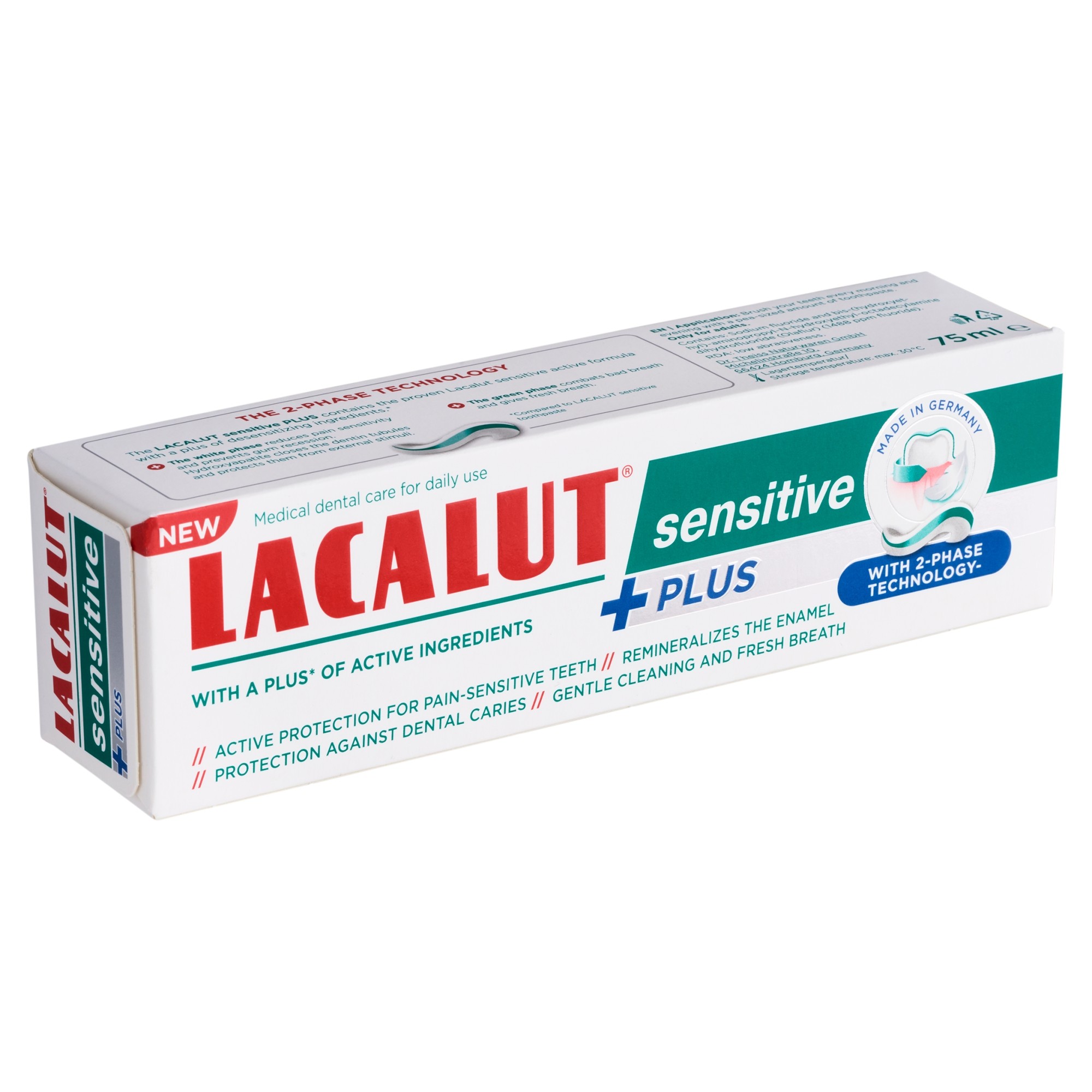 Lacalut Sensitive Plus zubní pasta 75 ml