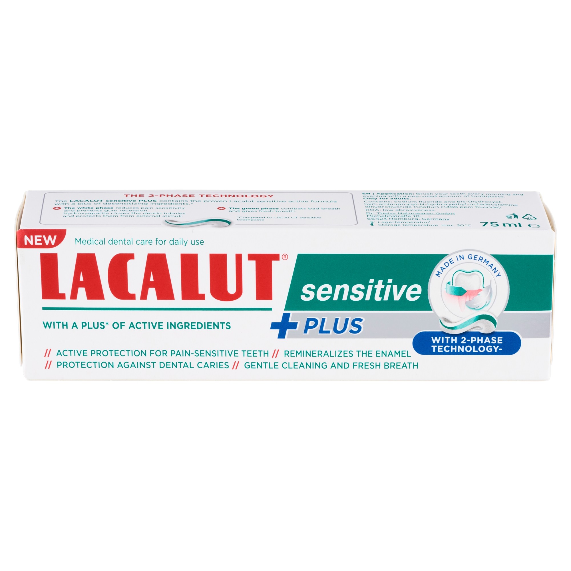 Lacalut Sensitive Plus zubní pasta 75 ml