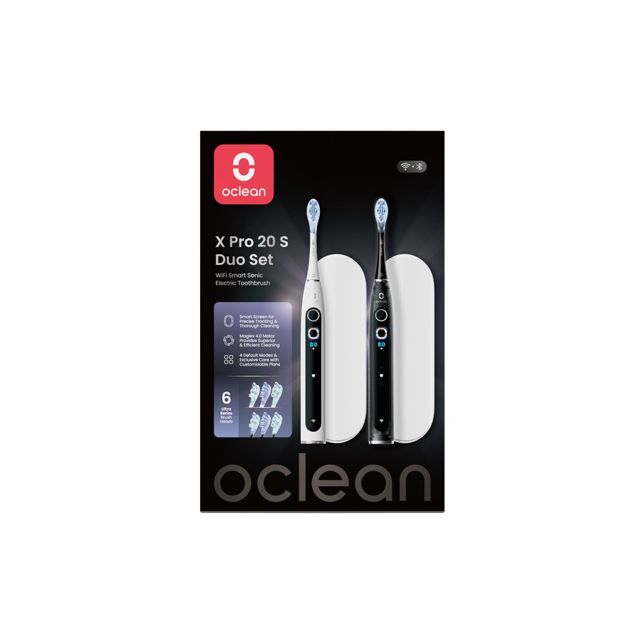 Oclean X Pro 20 S DUO sonický kartáček 2 ks - Sonický kartáček Oclean X Pro 20 S 2ks