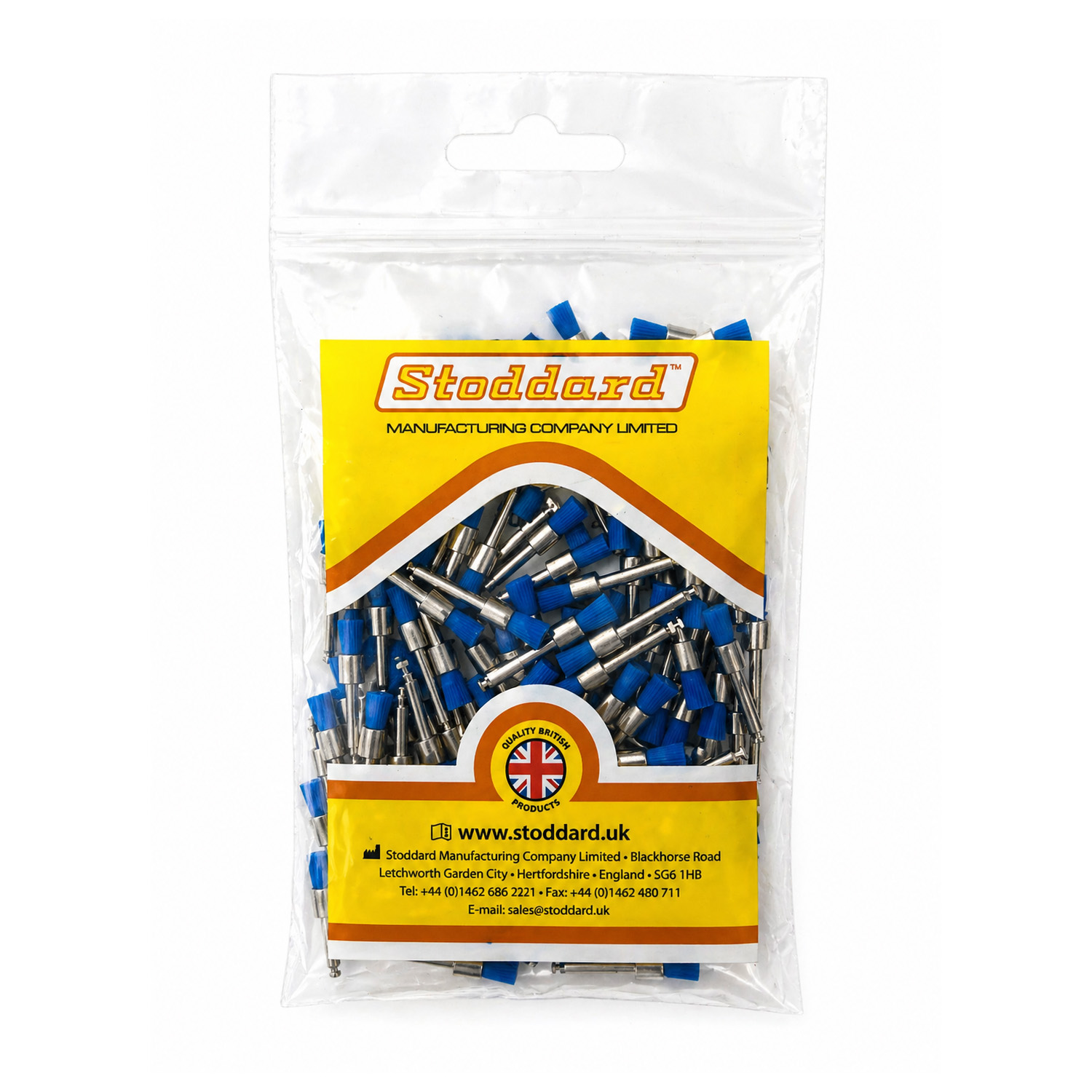 Stoddard Smart Pencil Hard Blue lešticí kartáček 100 ks