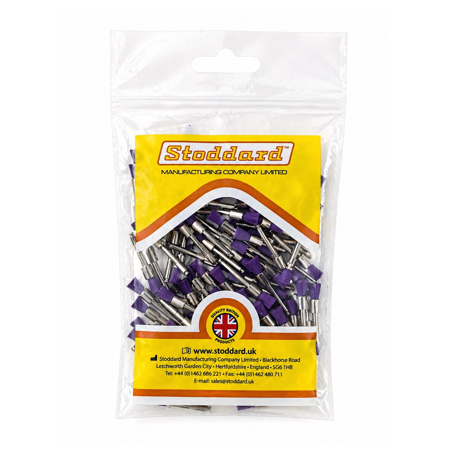 Stoddard Smart Pencil Brush Medium Purple lešticí kartáček 100 ks