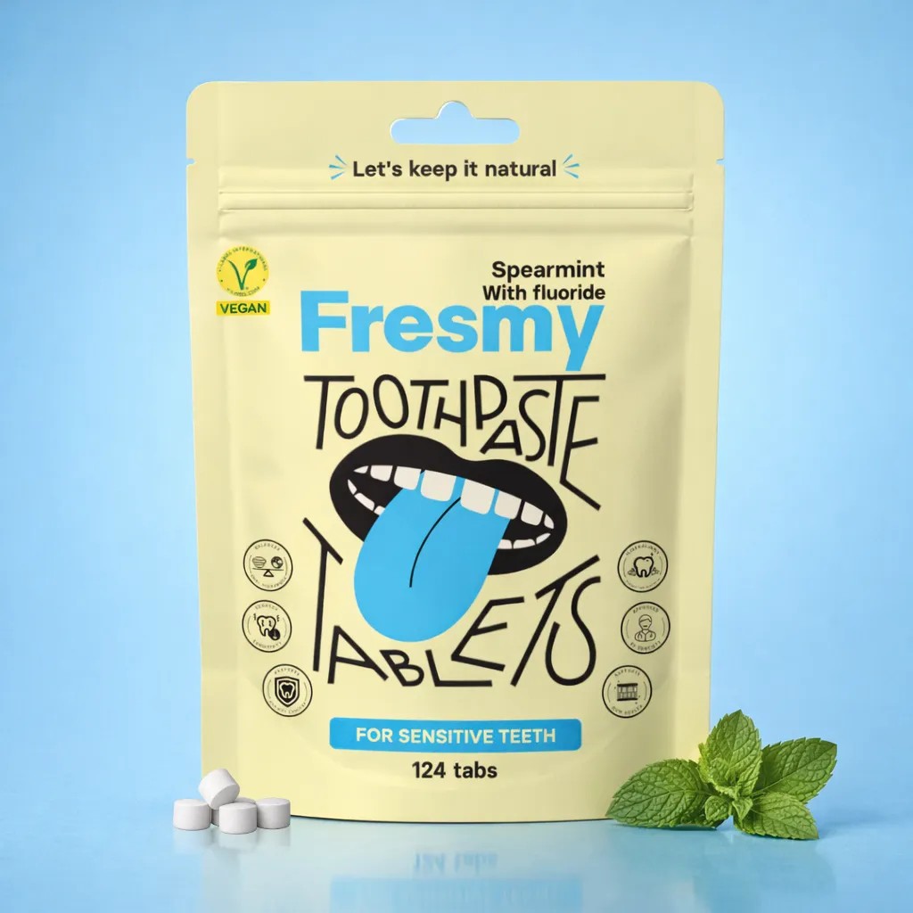 Fresmy Spearmint zubní pasta v tabletách 124 ks