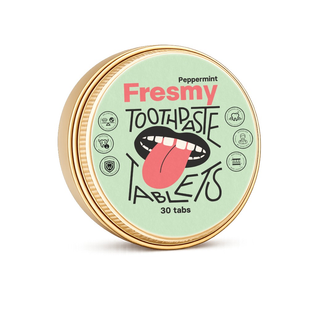 Fresmy Peppermint zubní pasta v tabletách 30 ks