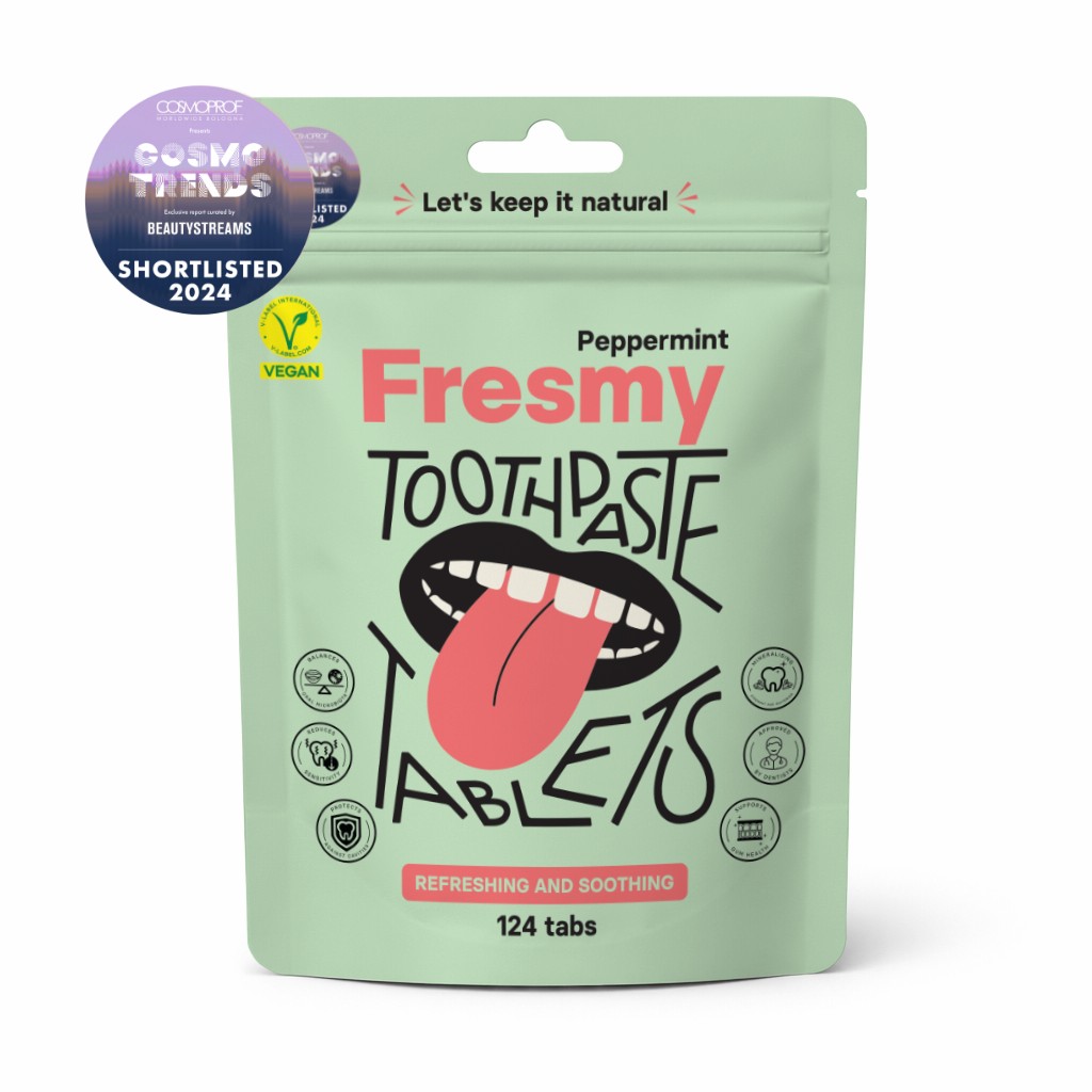 Fresmy Peppermint zubní pasta v tabletách 124 ks