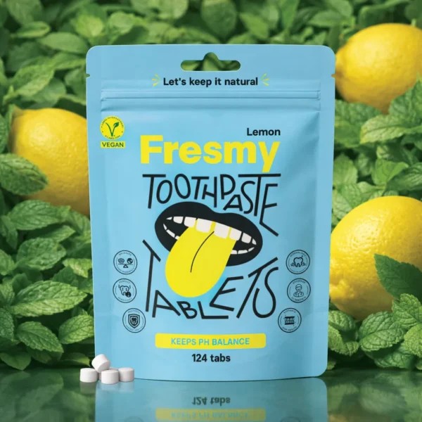Fresmy Lemon zubní pasta v tabletách 124 ks