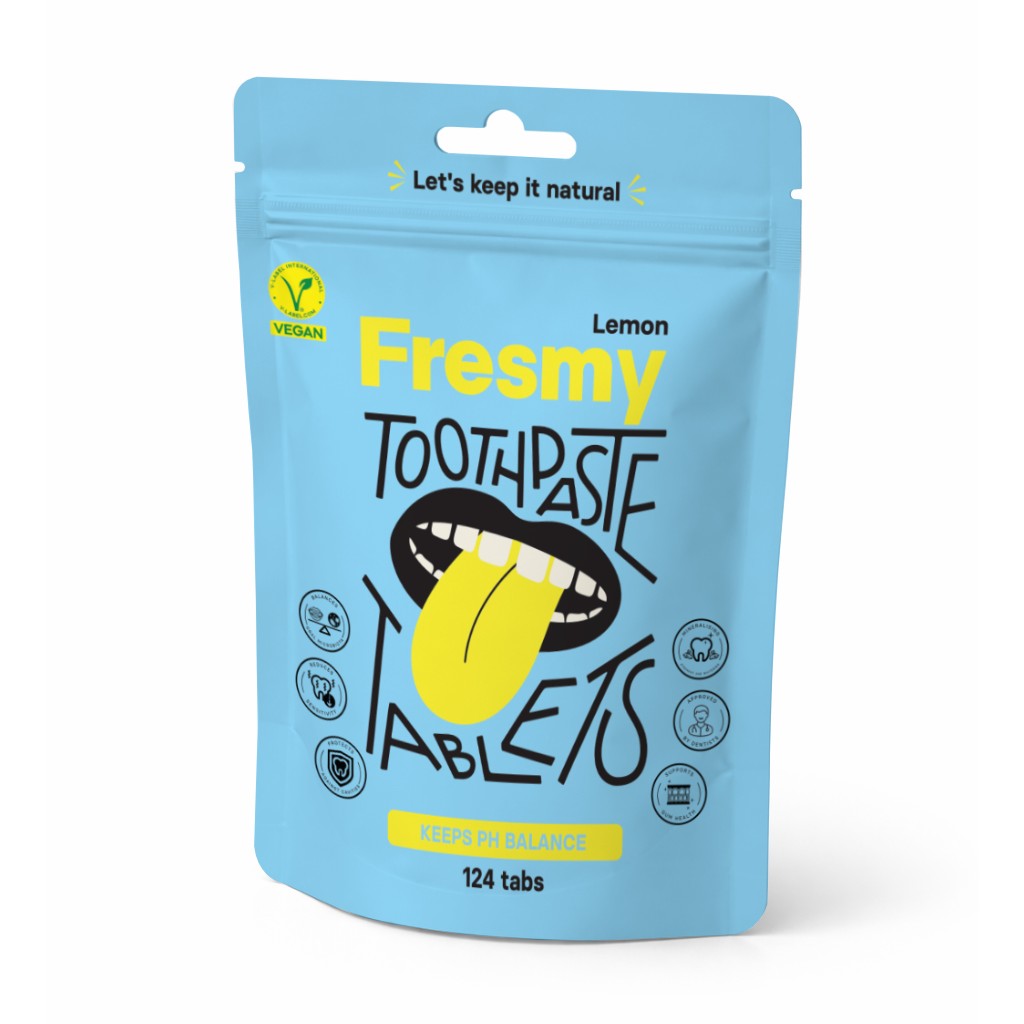 Fresmy Lemon zubní pasta v tabletách 124 ks