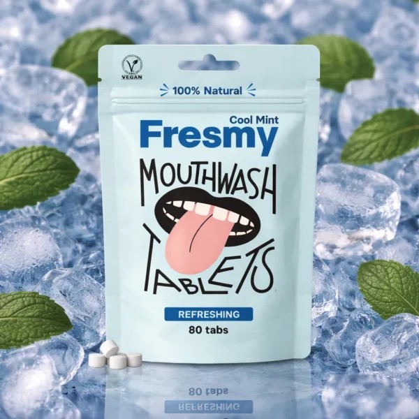 Fresmy Cool Mint ústní voda v tabletách 80 ks