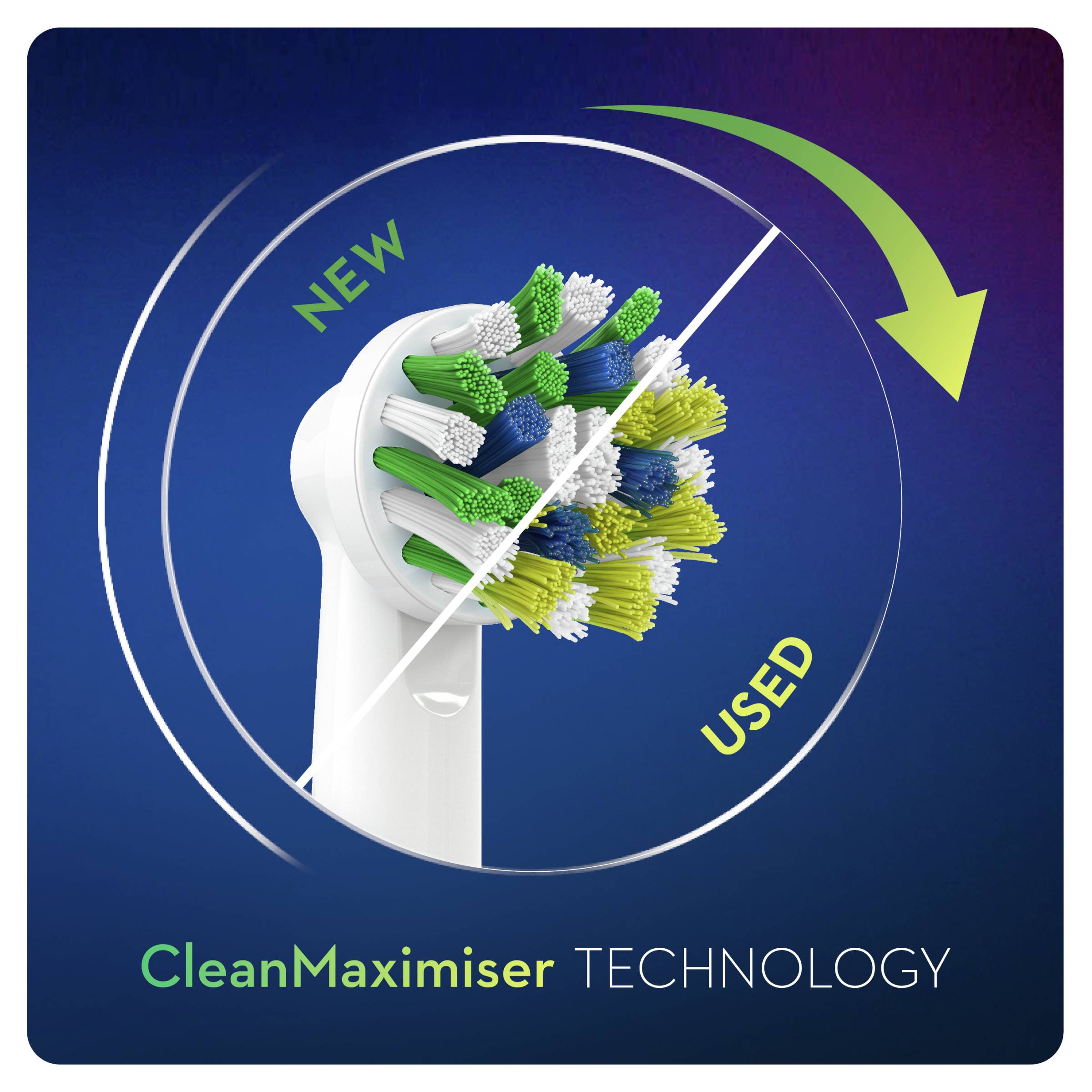Oral-B CrossAction White CleanMaximiser náhradní hlavice 8 ks