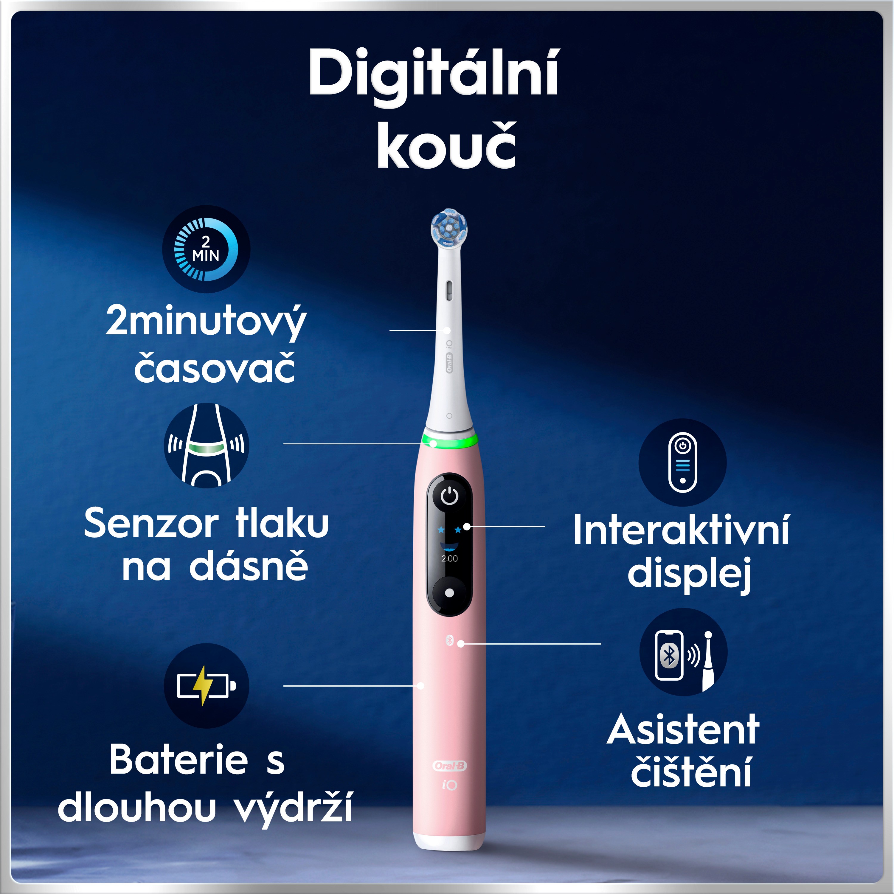 Oral-B iO Series 6 Pink Sand magnetický kartáček