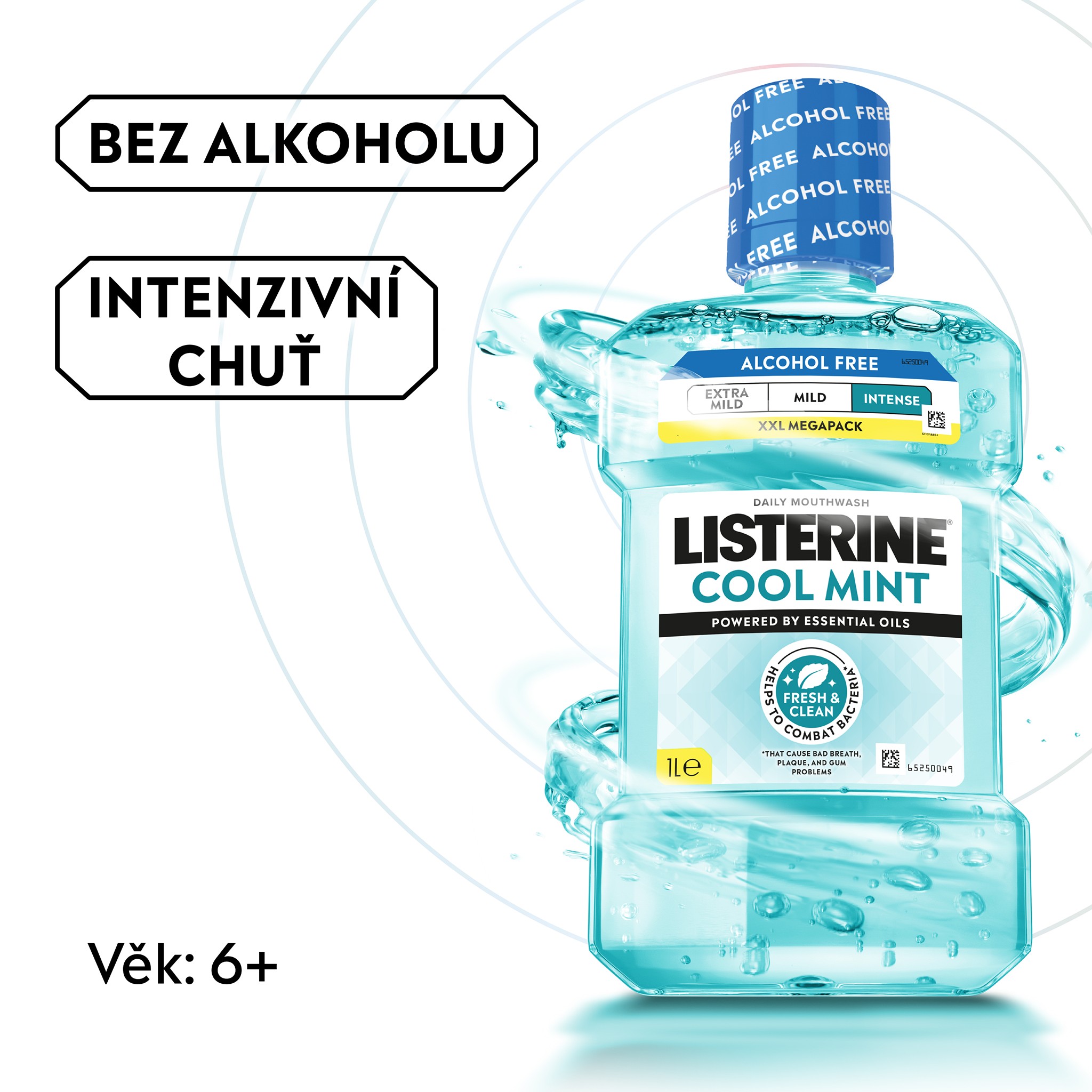 Listerine Cool Mint Intense ústní voda 1000 ml