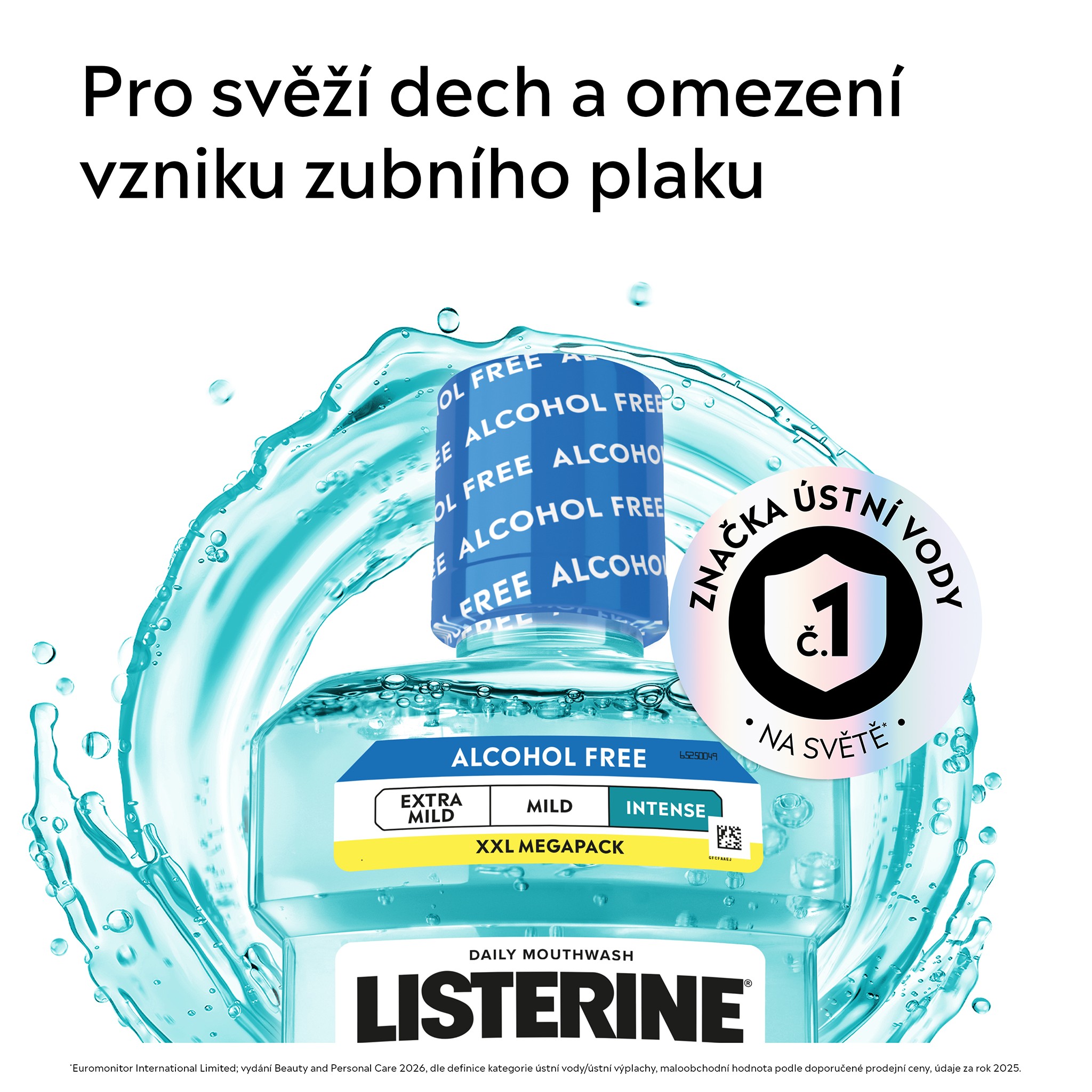 Listerine Cool Mint Intense ústní voda 1000 ml