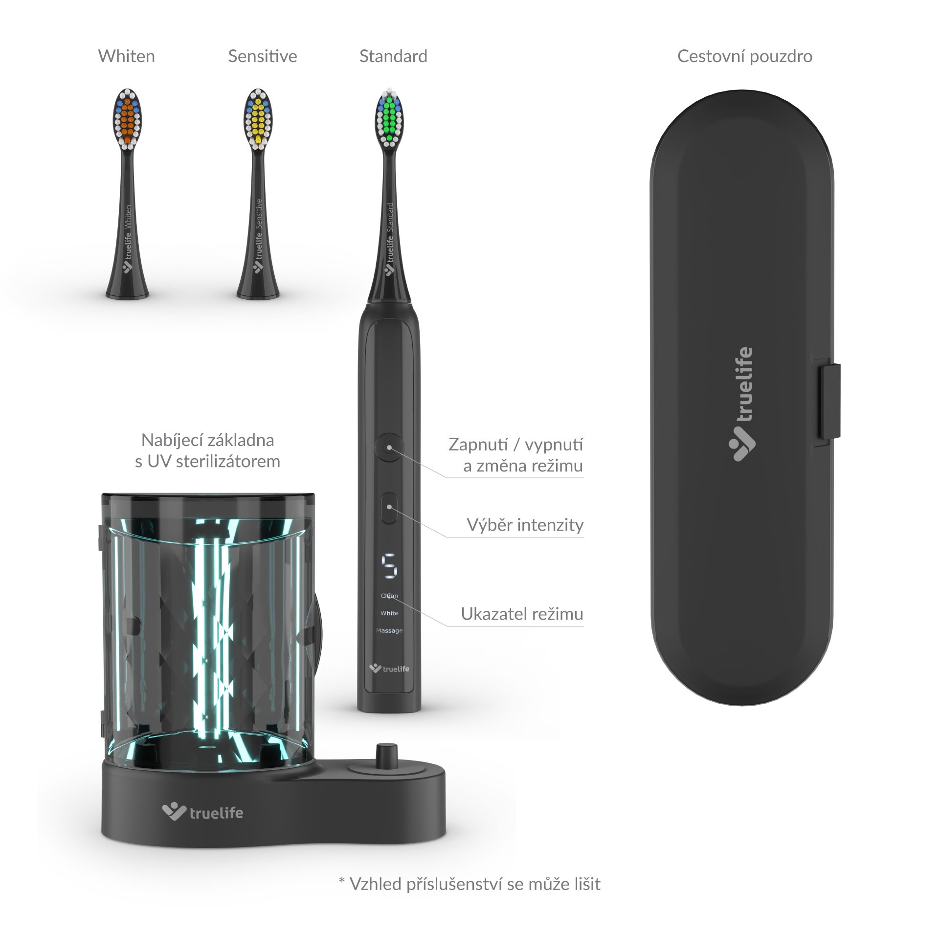TrueLife SonicBrush K150 UV sonický kartáček - ROZBALENÉ ZBOŽÍ