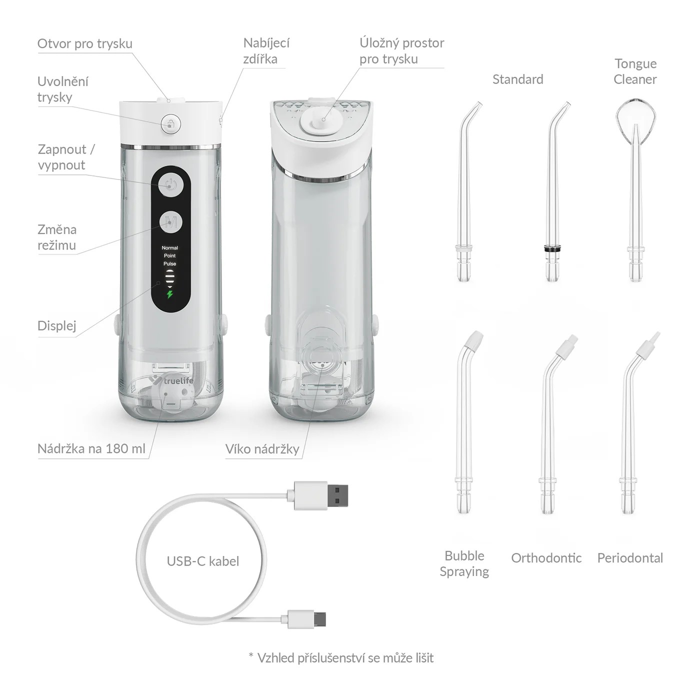 TrueLife AquaFloss Mini M50 ústní sprcha - POŠKOZENÝ OBAL