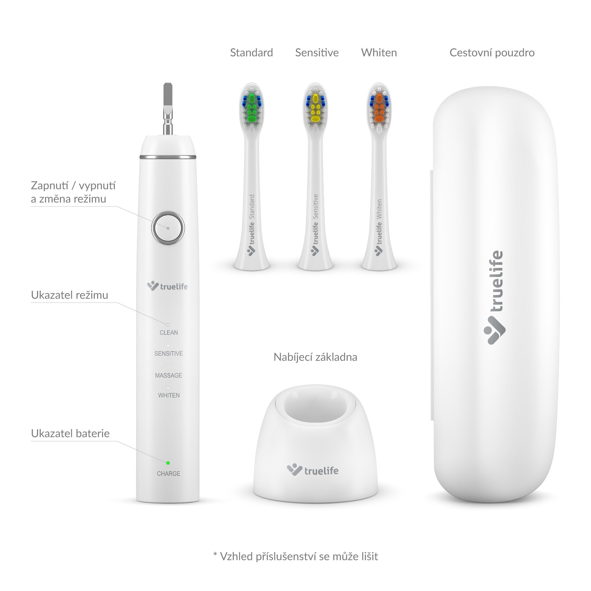 TrueLife SonicBrush Compact Duo sonický kartáček 2 ks - POŠKOZENÝ OBAL