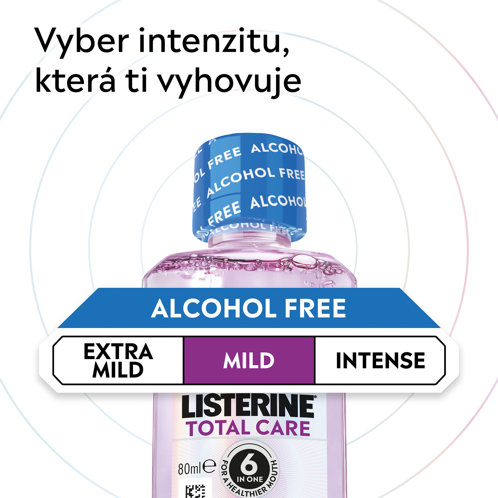 Listerine Total Care Mild ústní voda 80 ml
