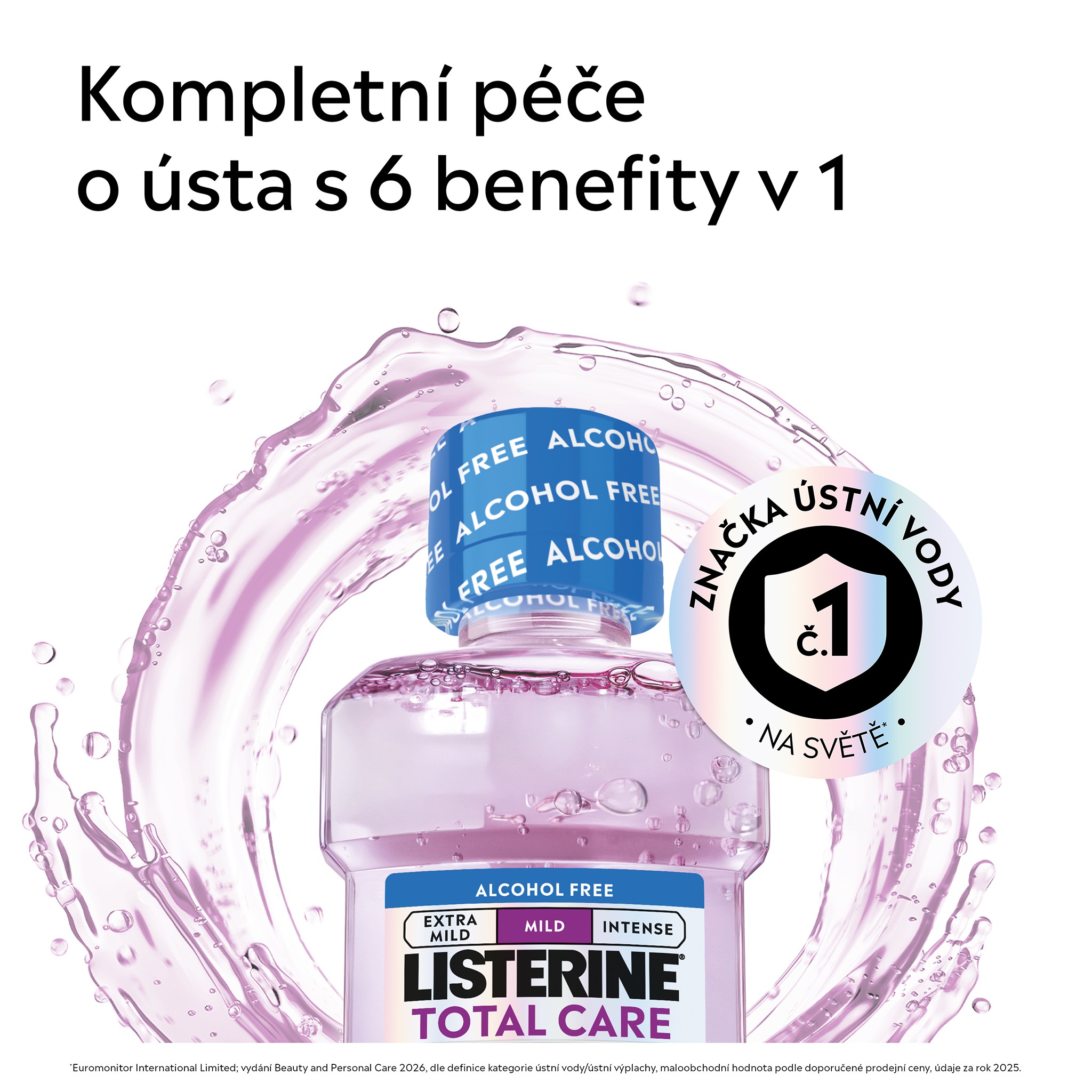 Listerine Total Care Mild ústní voda 80 ml