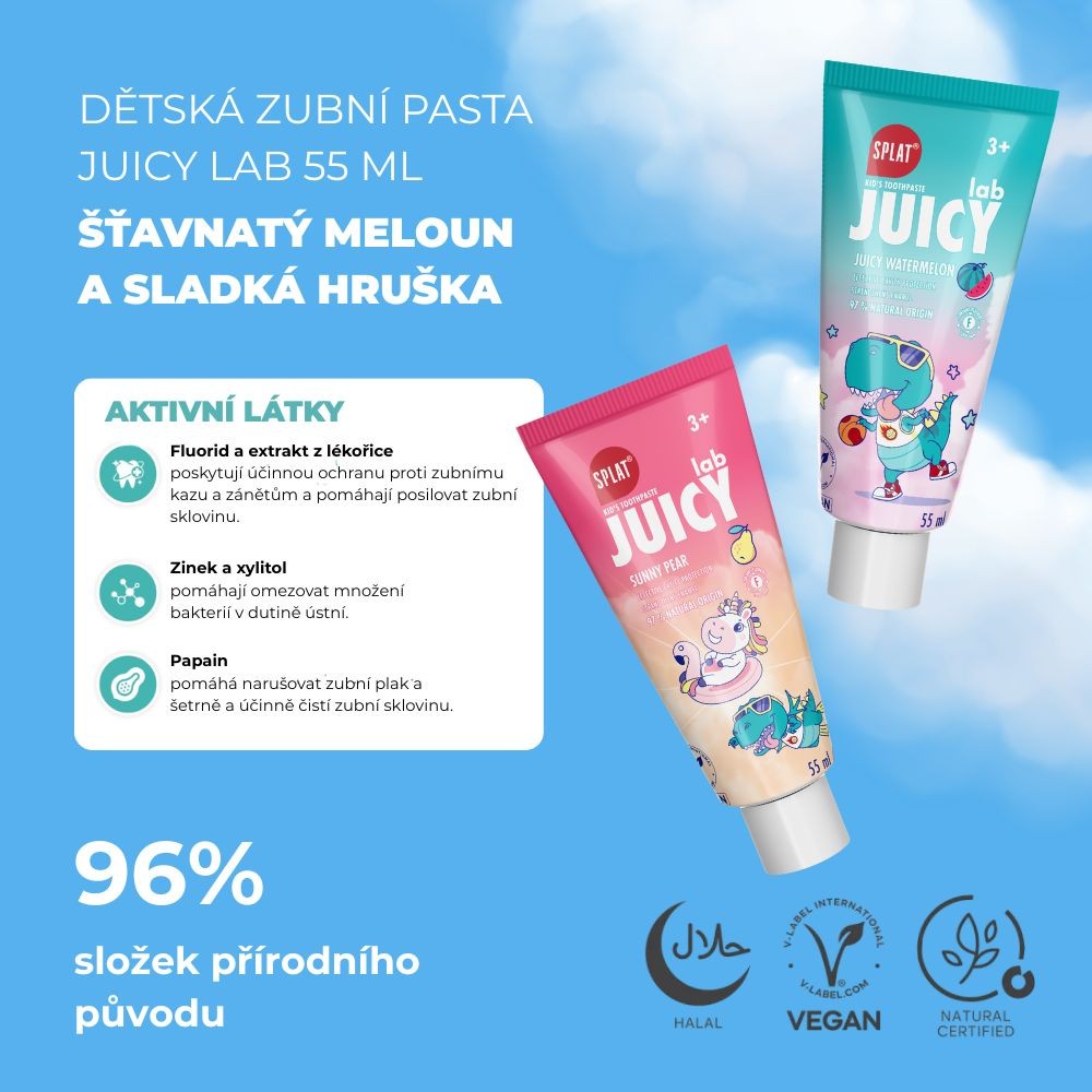 Splat Juicy Lab Hruška dětská zubní pasta 55 ml