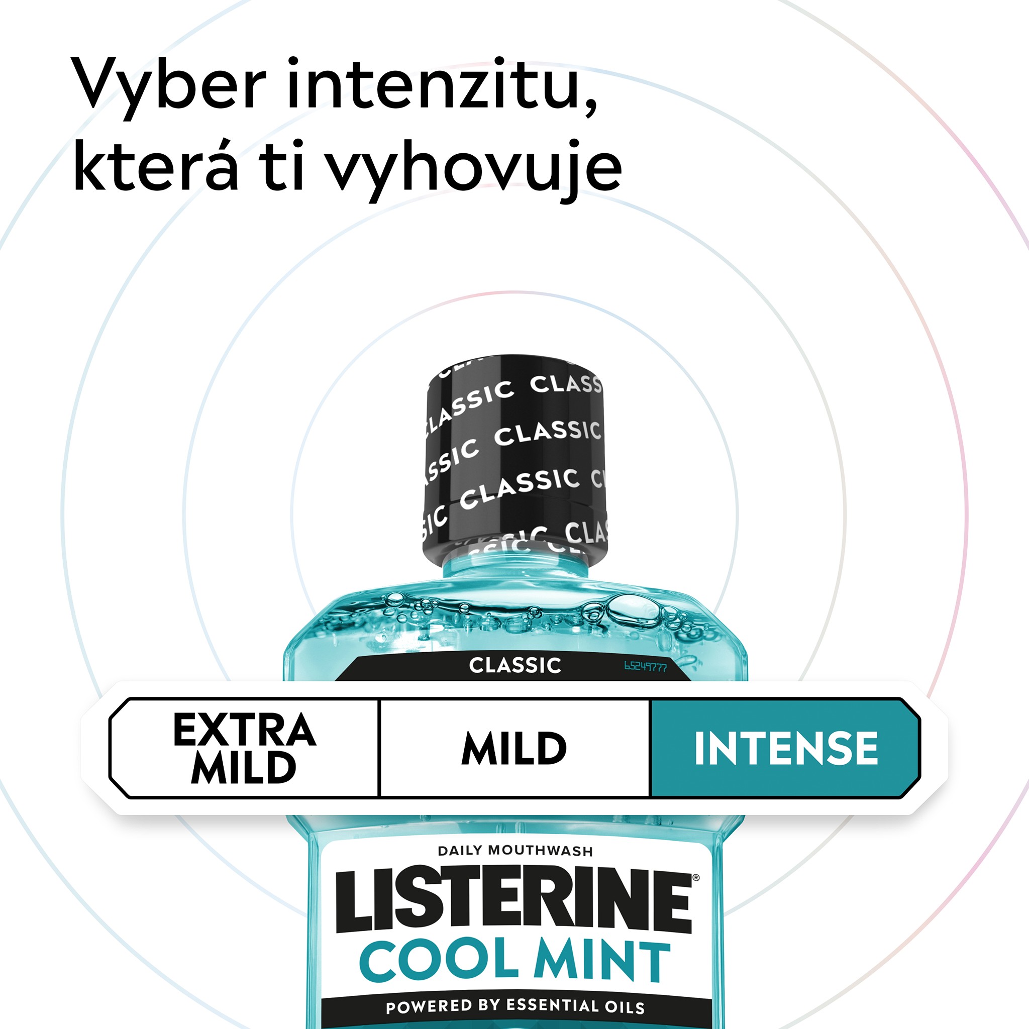 Listerine Cool Mint Intense ústní voda 250 ml