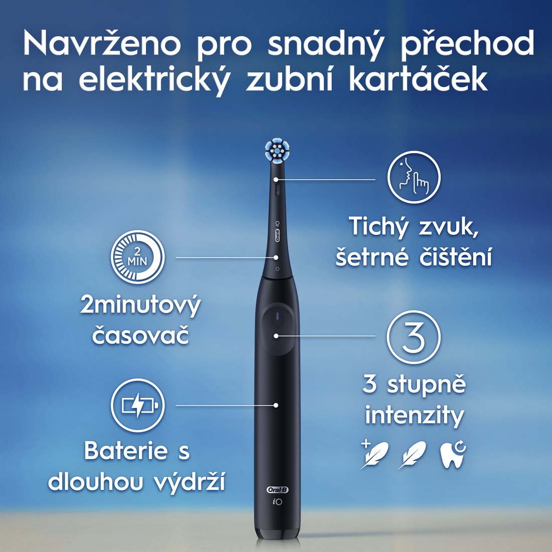 Oral-B iO Series 2 Black elektrický kartáček - ROZBALENÉ ZBOŽÍ