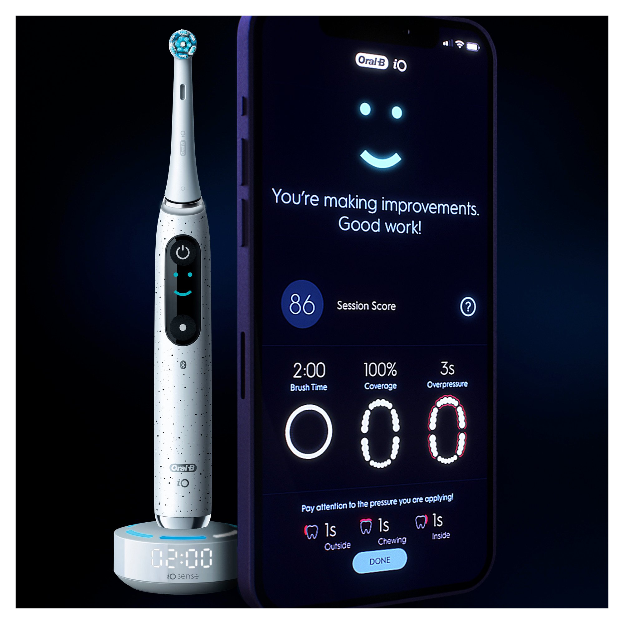 Oral-B iO Series 10 Stardust White magnetický kartáček - ROZBALENÉ ZBOŽÍ