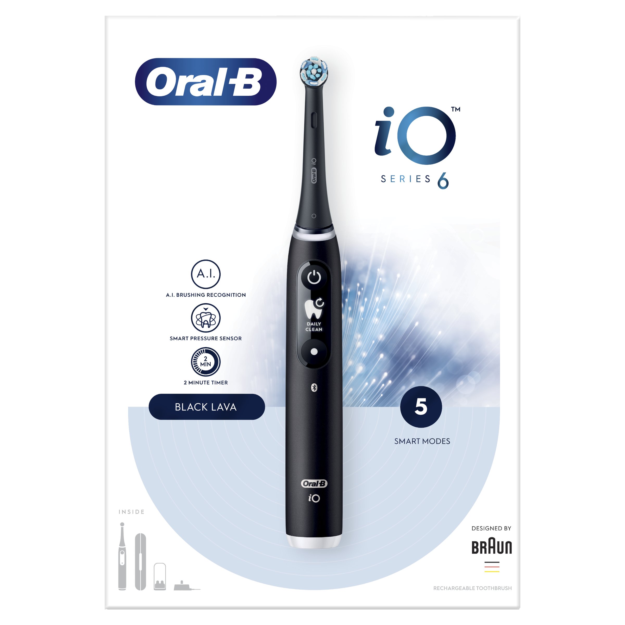 Oral-B iO Series 6 Black magnetický kartáček - ROZBALENÉ ZBOŽÍ